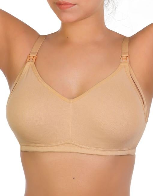 DOUBLE LAYERED WIRE-FREE NURSING BRA-SKIN