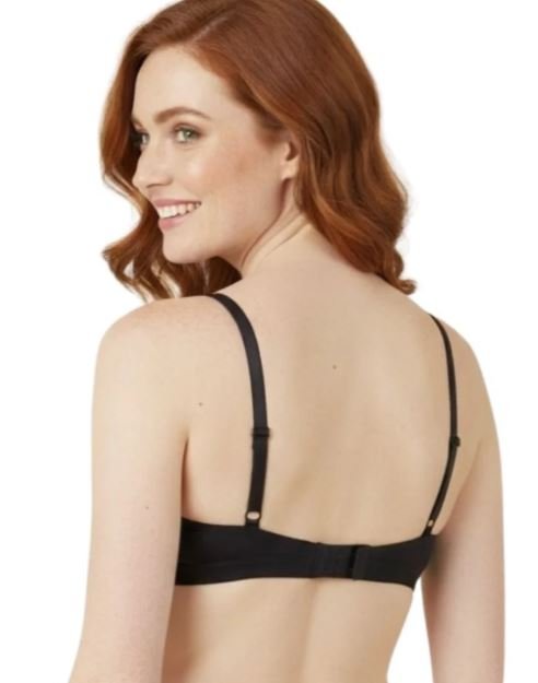 WIRED LEVEL 2 PUSH-UP BRA WITH POWER MESH WINGS -BLACK