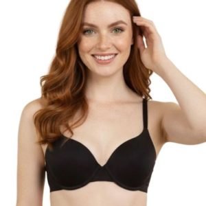 WIRED LEVEL 2 PUSH-UP BRA WITH POWER MESH WINGS -BLACK
