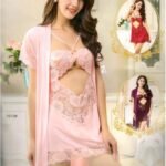 3 Pcs Sexy Short Nighty - 6513
