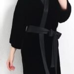 Black Color Silk Gown - Gwn36-