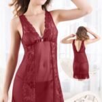 Bombshell Short Romantic Nighty for Women (8748)