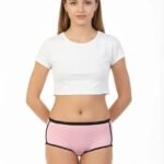 COTTON ATHLETIC STYLE HIPSTER BRIEF-PINK