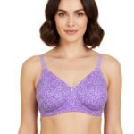 COTTON DOUBLE LAYERED NON WIRED PRINTED WITH CONVERTIBLE STRAPS -LAVENDAR PRINT