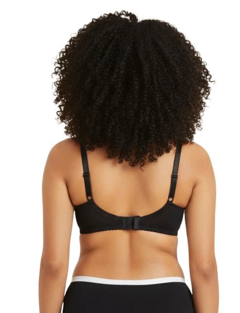 COTTON DOUBLE LAYERED SAG LIFT MINIMIZER BRA-BLACK