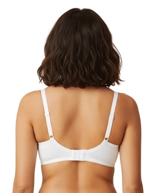 COTTON DOUBLE LAYERED SAG LIFT MINIMIZER BRA-WHITE