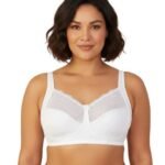 COTTON DOUBLE LAYERED SAG LIFT MINIMIZER BRA-WHITE
