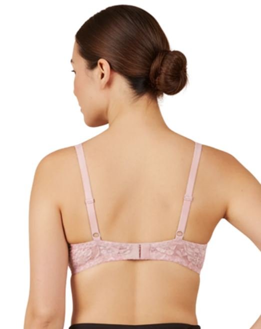COTTON UNDERWIRED LIGHTLY PADDED T-SHIRT BRA-DAWN PINK