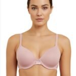 COTTON UNDERWIRED LIGHTLY PADDED T-SHIRT BRA-DAWN PINK