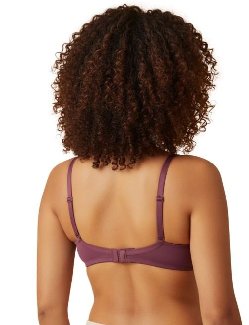CUP SIDE SUPPORT DOUBLE LAYERED MULTIWAY COTTON BRA -GRAPE WINE