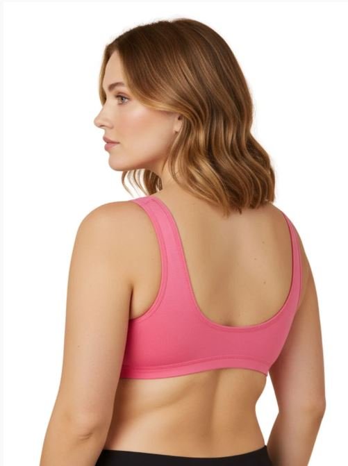 DOUBLE LAYERED MODAL STAY AT HOME / MATERNITY / SLEEP BRA-GEORGIA PEACH