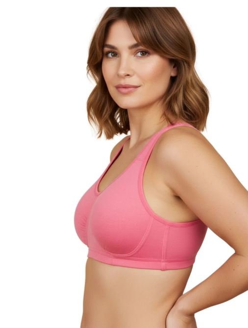 DOUBLE LAYERED MODAL STAY AT HOME / MATERNITY / SLEEP BRA-GEORGIA PEACH