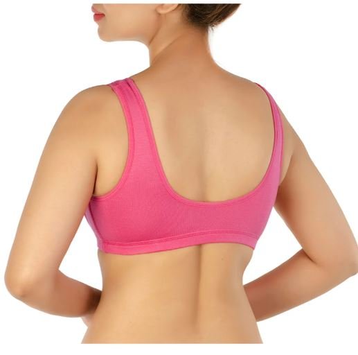 DOUBLE LAYERED MODAL STAY AT HOME / MATERNITY / SLEEP BRA-GEORGIA PEACH