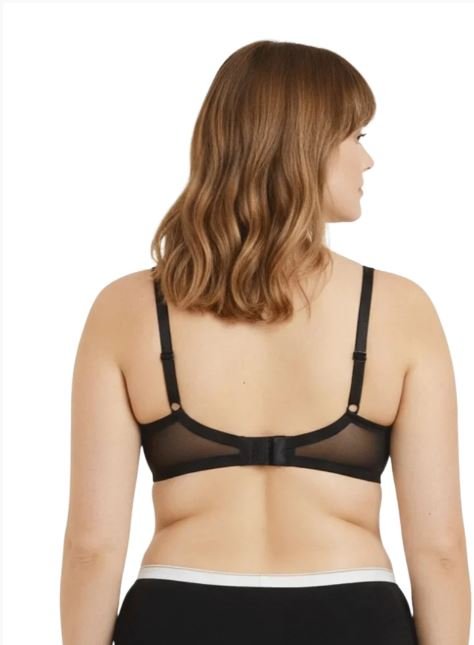 FULL COVERAGE SUPER SUPPORT SEAMLESS MOLDED CUPS MINIMIZER BRA-BLACK