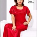 Flourish Long Nighty - FL-662 - Silk Long Nighty - Flourish