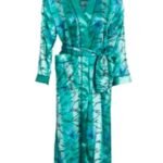 Green Printed Night Gown