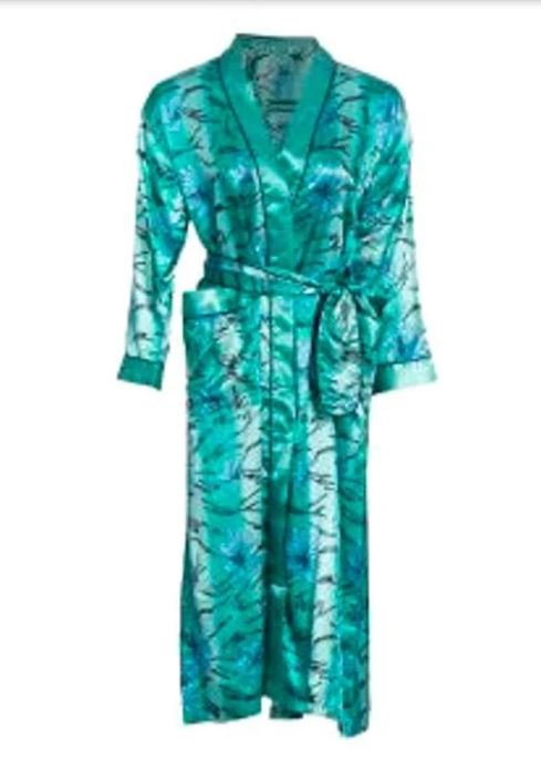 Green Printed Night Gown