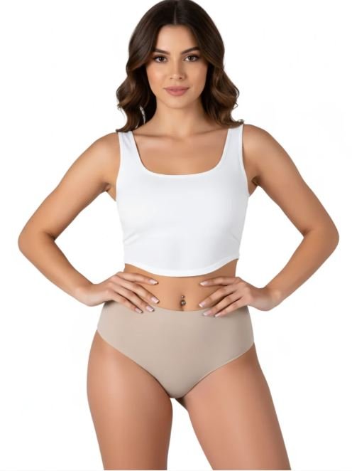 High waist Laser Cut Panty -SKIN