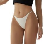 Laser Cut Sexy Thin Belt Metal Ring At Back-OFFWHITE