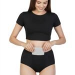 Low-Waist Triple-Layered Period Panty with Pocket BLACK