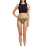 Mid waist Laser Cut Panty - Cheeta