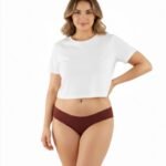 NO PANTY LINES LASER CUT BIKINI BRIEF SUN-DRIED TOMATO
