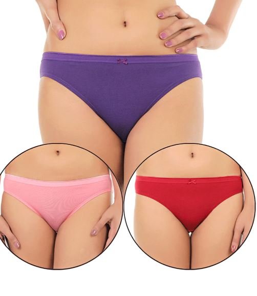 PACK OF 3 COTTON PANTIES-ASSORTED