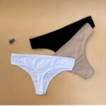 PACK OF 3 SUPER SOFT COTTON THONG-ASSORTED