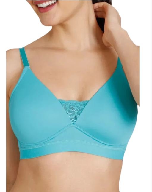 LIGHTLY PADDED NON WIRED T SHIRT BRA-TURQUOISE