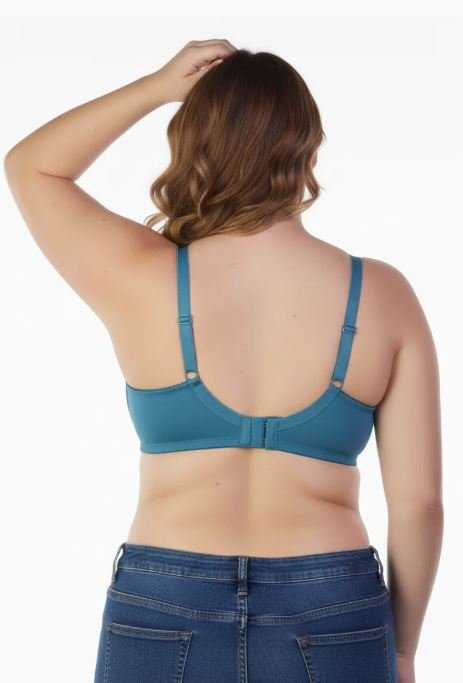 PLUS SIZE BRA - FJORED BLUE