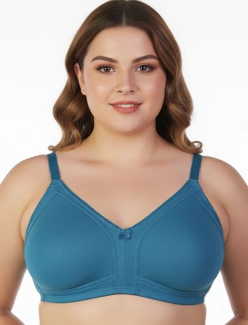 PLUS SIZE BRA - FJORED BLUE