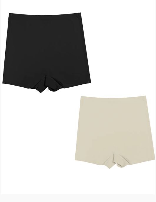 Pack of 2 High Waist Laser Cut Boy Shorts