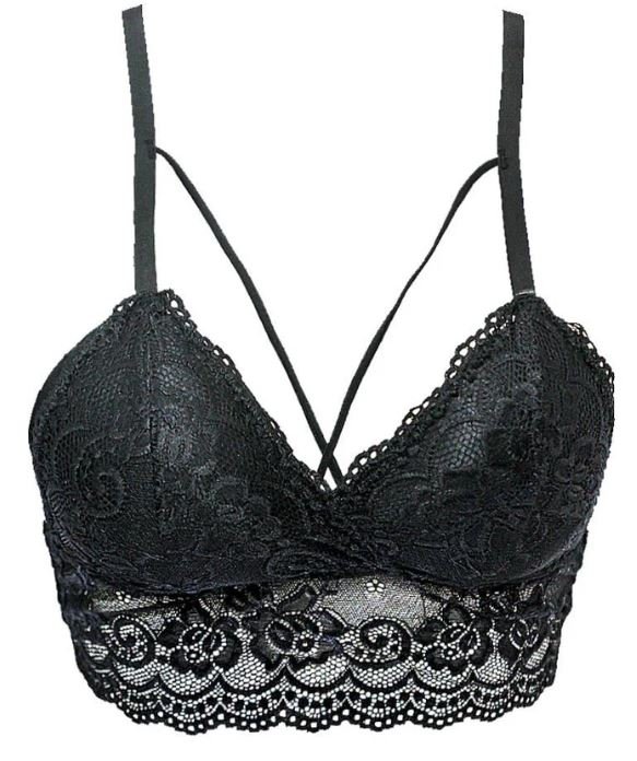 Pack of 2 New Hottest Selling Women Sexy Black Fashion Bra Strappy Push Up Bra