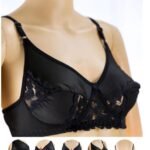 Pack of 3 - Madam Bra - JOY - Non Padded, Non Wired Bra, Soft Jersey Cotton Lace Bra