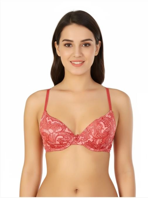 Pack of 3 Microfiber Wired Pushup T-Shirt Bras-Dusty Cedar