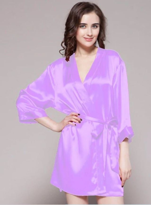 Powder Pink - 100% Polyester Satin Gown - GWN 11 PK