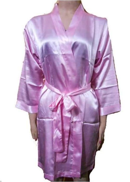 Purple Satin Nighty Gown