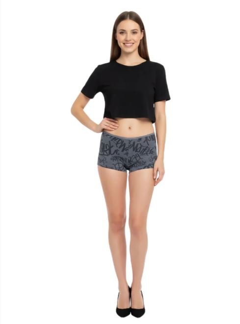 SUPER SOFT BOY SHORTS COTTON BRIEF-ABSTRACT