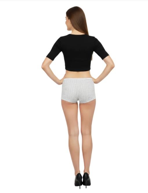 SUPER SOFT BOY SHORTS COTTON BRIEF-GAME ON(WHITE)