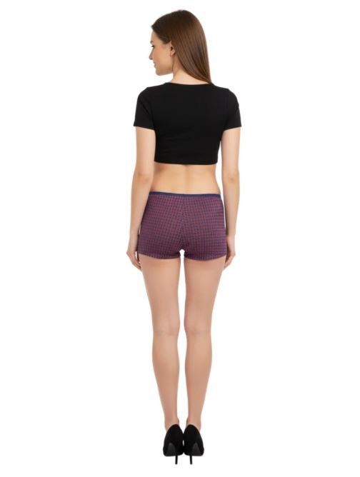 SUPER SOFT BOY SHORTS COTTON BRIEF-GEOMETRIC PRINT