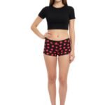 SUPER SOFT BOY SHORTS COTTON BRIEF-RED HEARTS