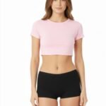 SUPER SOFT COTTON BOY SHORTS BRIEF-BLACK