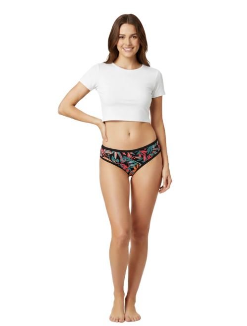 SUPER SOFT COTTON STRETCH PRINTED BIKINI BRIEF - BLACKFLORAL (2)