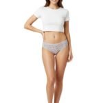 SUPER SOFT COTTON STRETCH PRINTED BIKINI BRIEF - GREY