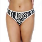SUPER SOFT COTTON STRETCH PRINTED BIKINI BRIEF -OFF WHITE