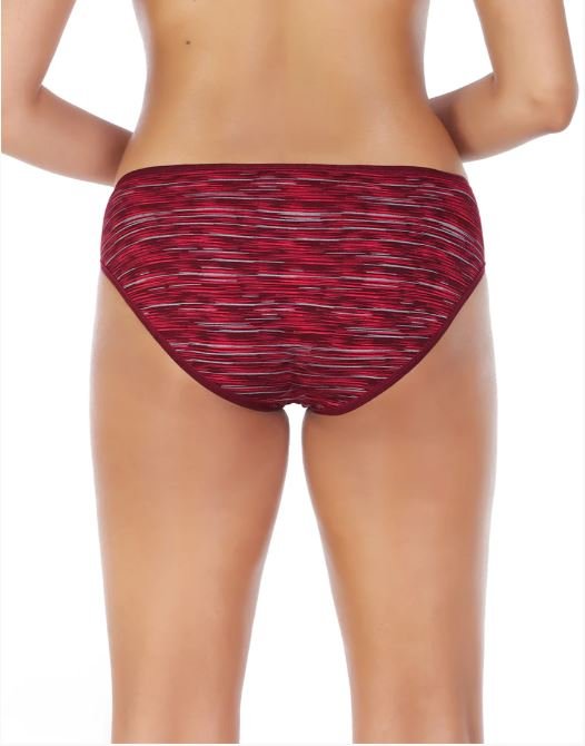 SUPER SOFT COTTON STRETCH PRINTED BIKINI BRIEF -RED
