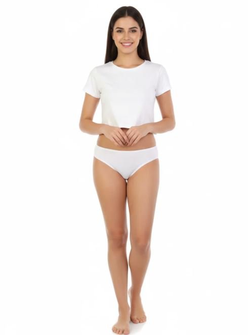 SUPER SOFT COTTON THONG-WHITE