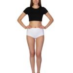 SUPPER SOFT HIGH WAISTED COTTON PANTY-WHITE