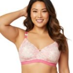 True Curv Double Layered Non Wired Full Coverage Super Support Bra - Pink Print