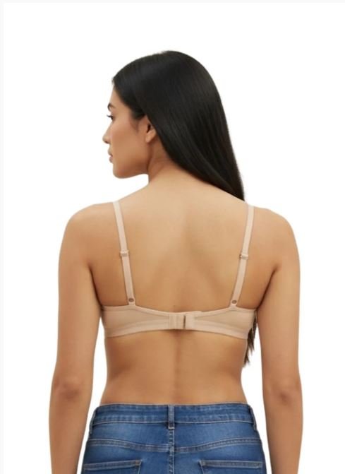 WIRED LEVEL 2 PUSH-UP BRA WITH POWER MESH WINGS -SKIN